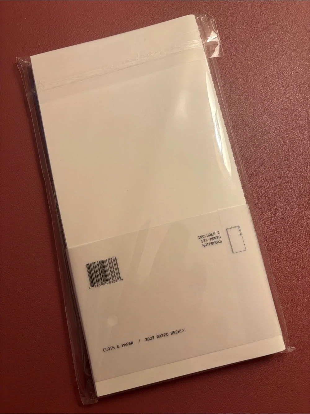 Cloth & Paper 2027 DATED TRAVEL NOTEBOOK SET WEEKLY HORIZONTAL A5 SLIM Standard